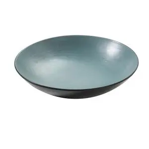 Yanco China Birmingham Teal & Gray Melamine 30oz Pasta Bowl - 2dz - BM-309TL Yanco China Birmingham Teal & Gray Melamine 30oz Pasta Bowl - 2dz - BM-309TL