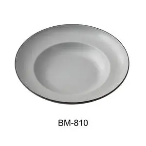 Yanco China Birmingham Two-Tone Melamine 12oz Pasta Bowl - 2dz - BM-810 Yanco China Birmingham Two-Tone Melamine 12oz Pasta Bowl - 2dz - BM-810