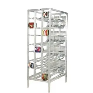 Channel Manufacturing CSR-156 33.25" x 28" Heavy Duty Aluminum Stationary Can Storage Rack