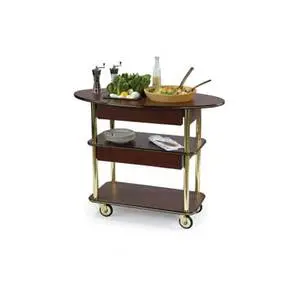 Lakeside 23"Dx44"Wx35"H Rounded Oval Salad Cart - 37307