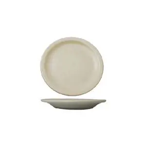 International Tableware, Inc Valencia American White 10-1/2" Diameter Ceramic Plate - VA-16