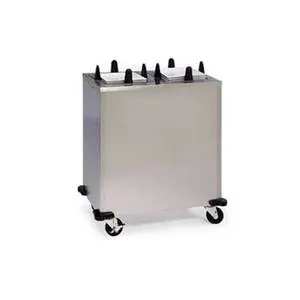 11-1/2" to 12" Heated Mobile Square Dish Dispenser
