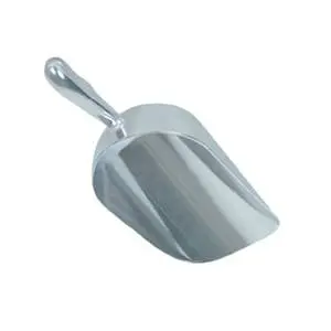 5 oz Tapered Bowl Aluminum Scoop w/ Contoured Handle