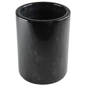 Thunder Group 4-1/2" dia Marble Round Solid Wine Cooler - Black - MRWC001R