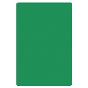 18" x 24" x 1/2" Green Polyethylene Non-Skid Cutting Board