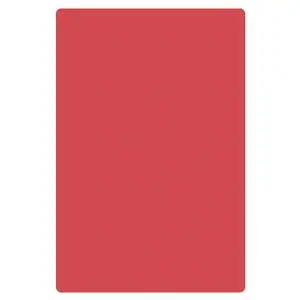 Thunder Group 18" x 24" x 1/2" Red Polyethylene Non-Skid Cutting Board - PLCB241805RD