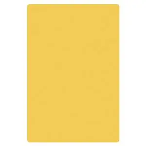 Thunder Group 12" x 18" x 1/2" Yellow Polyethylene Non-Skid Cutting Board - PLCB181205YW