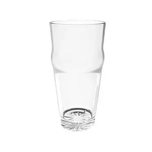 Thunder Group 20 oz Clear Polycarbonate English Pub Glass - PLTHEP020C
