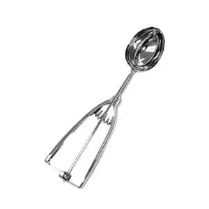 Thunder Group 1-1/2oz Twin Handle Ambidextrous Stainless Steel Oval Disher - SLDAOVAL