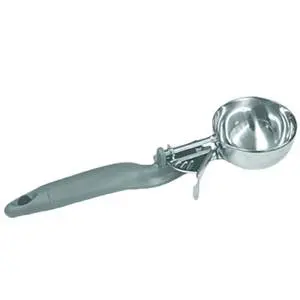 Thunder Group 4 oz Ergonomic Grip #8 Grey Handle Disher - SLDS008L