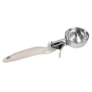 Thunder Group 3-1/4 oz Ergonomic Grip #10 Ivory Handle Disher - SLDS010L