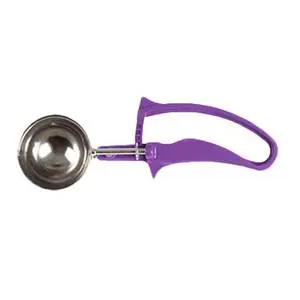 Thunder Group 3/4 oz Stainless Steel Round Disher - Orchid - Size 40 - SLDS240G