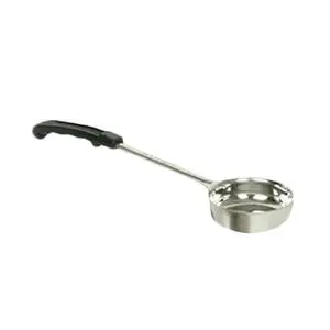 Thunder Group 6 oz Stainless Steel Solid Black Handle Portion Controller - SLLD006A