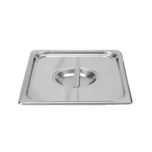 Thunder Group 1/2 Size 24 Gauge Stainless Solid Steam Table Pan Cover - STPA5120C