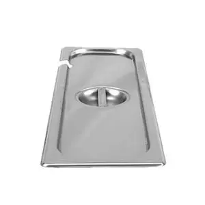 Thunder Group 1/2 Size 24 Gauge Slotted Steam Table Pan Cover - STPA5120CSL