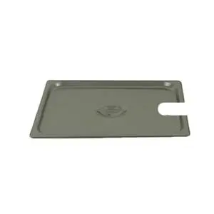 Thunder Group 2/3 Size 24 Gauge Stainless Slotted Steam Table Pan Cover - STPA5230CS