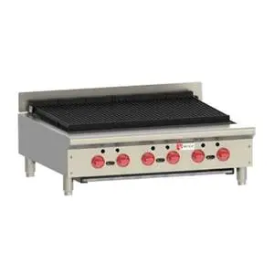 36" W Countertop Achiever Charbroiler w/ (6) Burners