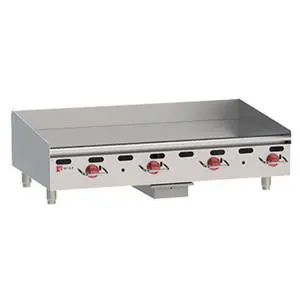 60"W x 24" Heavy Duty Manual Countertop Gas Griddle