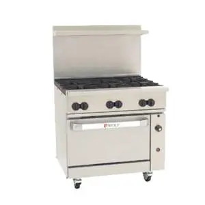 36" Gas Challenger XL Restaurant Range w/ (6)30 KBTU burners