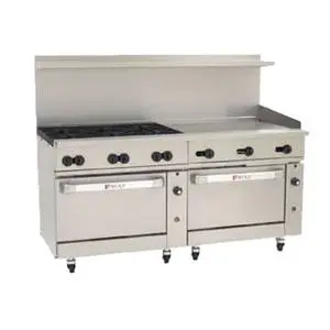 Wolf Commercial 72" Gas Challenger XL Restaurant Range w/(6) 30 KBTU burners - C72SC-6B36GT