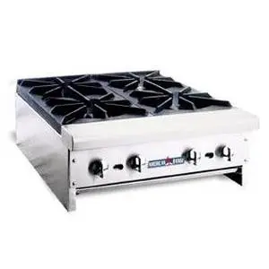 American Range Counter Top Gas Hot Plate W/ 2 Open Burners - ARHP12-2