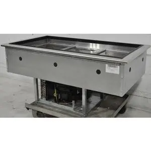 Used Advance Tabco Refrigerated Cold Pan, Drop-in 3 pans self contained - DIRCP-3