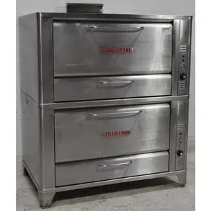 Used Blodgett Double Deck Bake Oven with Metal Decks - 966 DOUBLE
