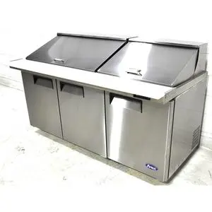 Used Atosa 72" Three Section Mega Top Sandwich/Salad Prep Table - MSF8308GR