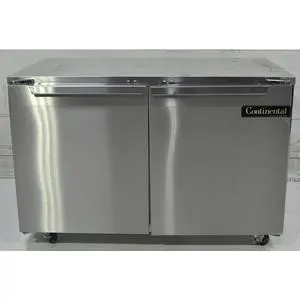 Used Continental Refrigerator 48in Two Door Undercounter Cooler - DLUC48-SS