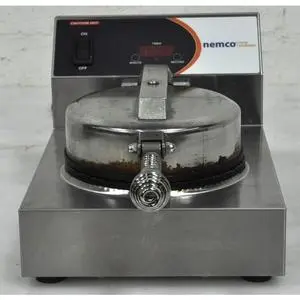 Used Nemco Waffle Cone Baker Iron w/ Single 7" Diameter Fixed Grid - 7030A