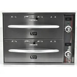 APW Wyott X*PERT Countertop Double Drawer Holding Food Warmer 900W - HDDI-2