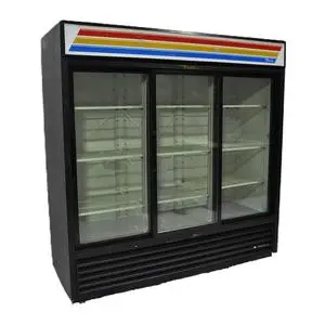 Used True 3 Sliding Glass Door Merchandising Beverage Display Cooler - GDM-69