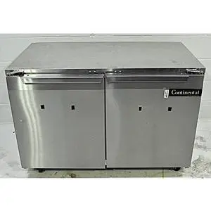 Used Continental Refrigerator 48in Two Door Undercounter Cooler - DLUC48-SS