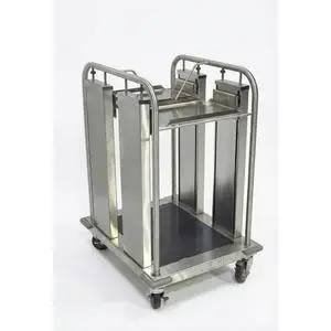 Pre-Owned Delfield TT2-1014 Mobile Open Frame 2-Stack Tray Dispenser for 11x15 Trays