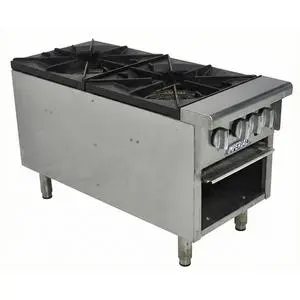Used Imperial ISPA-18-2 Commercial 2 Burner Stock Pot Hot Plate