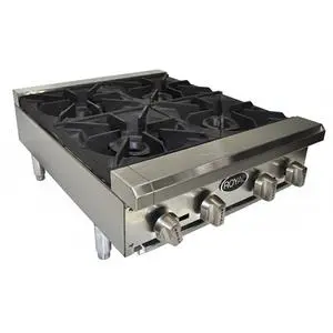 Pre-Owned Royal Range RHP-24-4 24" Countertop Gas 4 Burner, 120,000 BTU