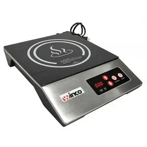 Used Winco E1C-400E Commercial Countertop Induction Range, 120V, 1800W