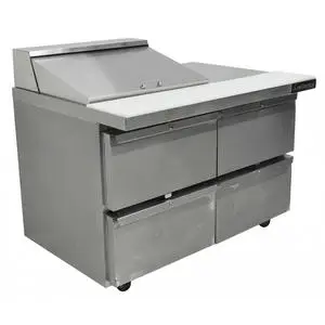 Used Continental Refrigerator SW48-12M 48" Mighty Top 4-Drawer Prep Table