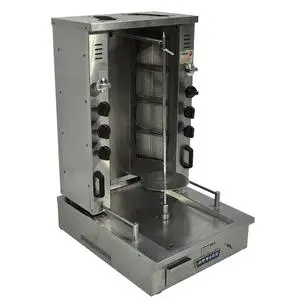 Used Attias Oven GRY-8 Vertical 8-Burner Gas Gyro Shawarma Broiler - 145K BTU