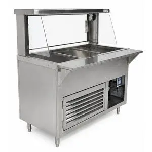 Used Duke Manufacturing DC-TCM-46SS-N7/TS-560 46" Mobile Cold Food Bar w/ Sneeze Guard