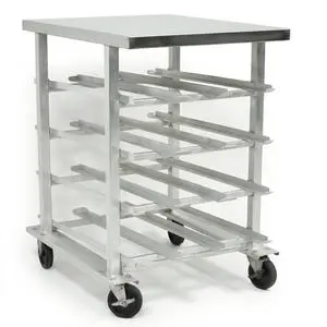 Used Winholt CR72S/S 48-Can Mobile Can Rack w/ Worktop