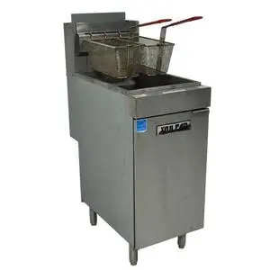 Used Vulcan 1VEG50M 50 lb Natural Gas Floor Fryer