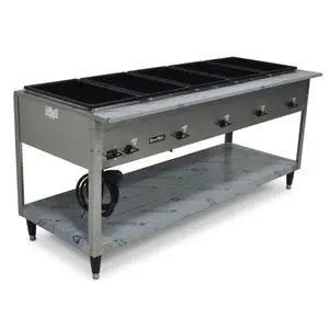 Used Vollrath 38219 5-Well Electric Stainless Hot Food Steam Table
