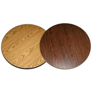 Atlanta Booth & Chair Reversible 60" Round Wood Grain Restaurant Dining Table Top - RTTP60R