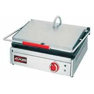 Axis Commercial Panini Grill 13"x 9" Grooved Sandwich Press - AX-PM