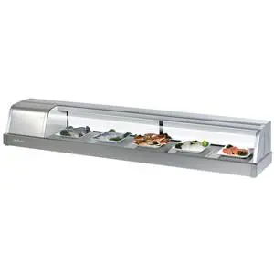 Turbo Air 70in Refrigerated Glass Sushi Case Stainless - SAK-70-N