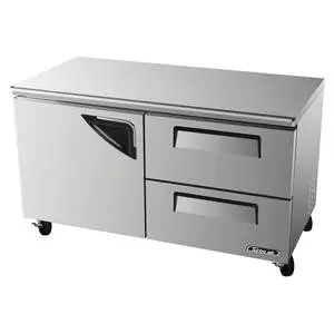 Turbo Air 60" Commercial Undercounter Cooler 2 Drawer Refrigerator - TUR-60SD-D2-N