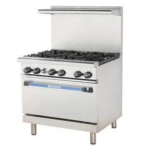 Radiance 36" Restaurant Range with 6 Burners Gas - TAR-6