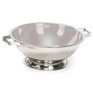 Crestware 8 Quart Stainless Footed Colander - COL08