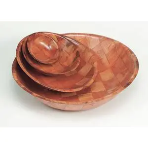 Crestware 10in Crest Wood Woven Bowl - CW10